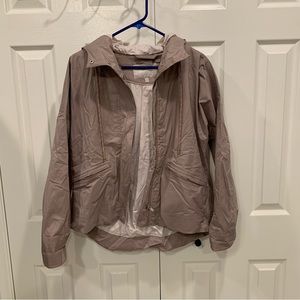 Athleta Storm Lover Rain Jacket Windbreaker- Mauve Size Small